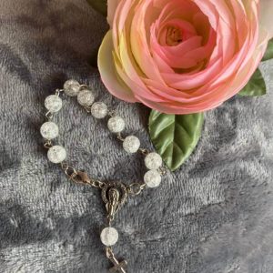 Hegyikristály autós rózsafüzér