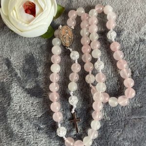 Rózsakvarc rózsafüzér