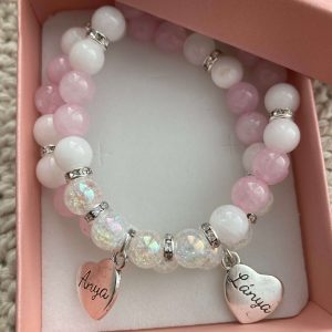 Anya-lánya szivárvány hegyikristály karkötő