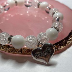 "Menyasszonyi" fehér karkötő