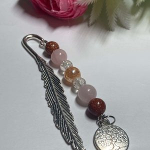 Rózsaszín-aura könyvjelző