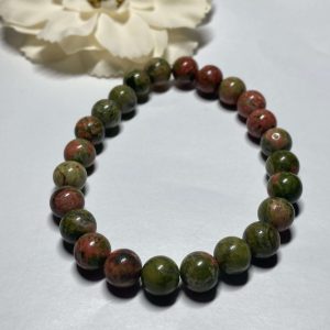 Unakit (epidot) karkötő