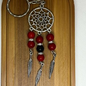 Piros álomfogó kulcstartó
