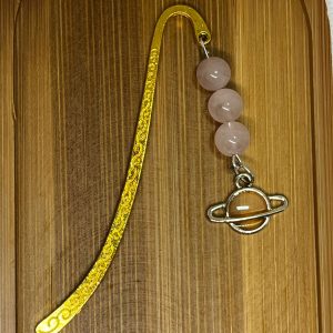 Bolygó medálos arany színű könyvjelző