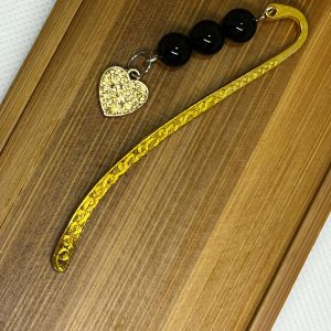 Sziecskés arany színű könyvjelző