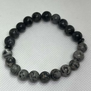 Larvikit-jáspis karkötő