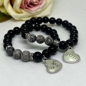 Anya-Fia jáspis-ónix karkötő