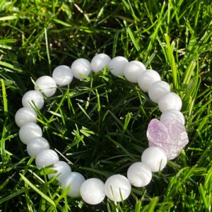 Jáde-ametiszt karkötő