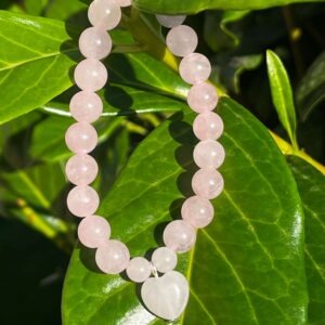 Szeretet karkötő (rózsakvarc)